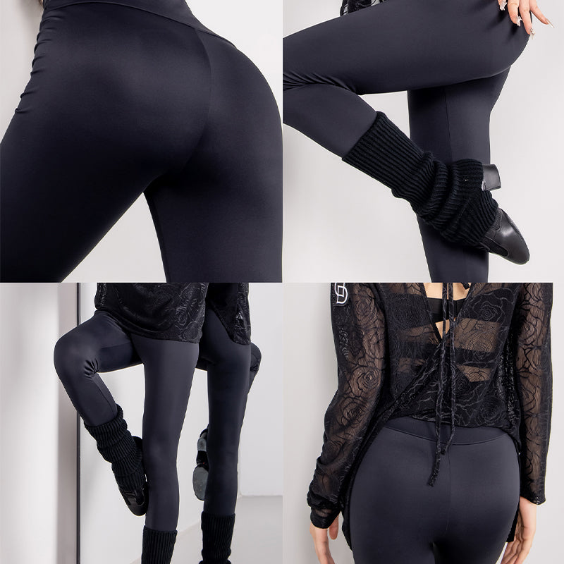 Shiny Latin Dance Pants High Waist Skinny Leggings for Practice, view 6