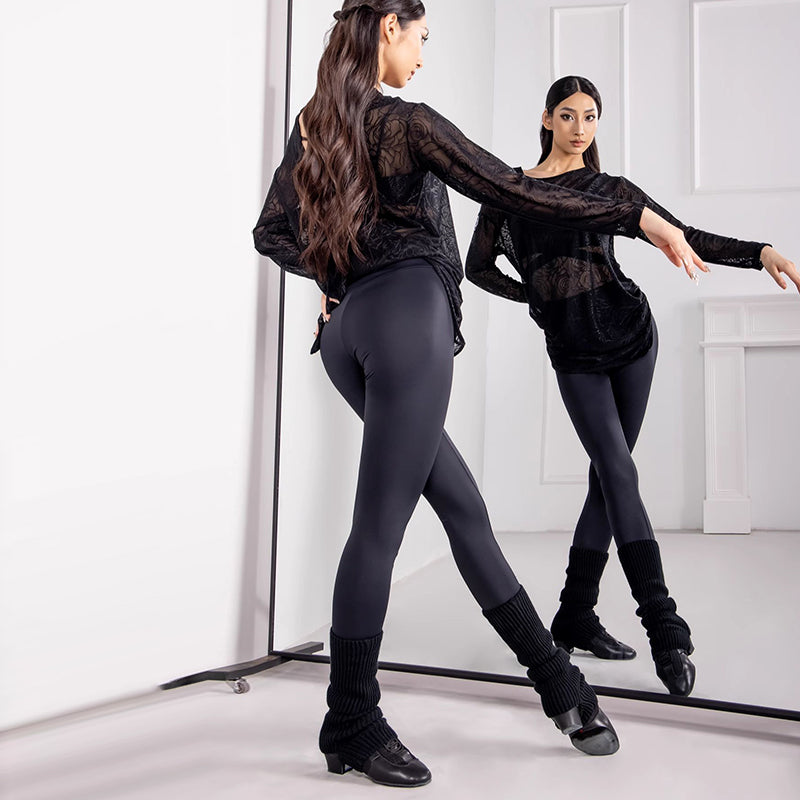 Shiny Latin Dance Pants High Waist Skinny Leggings for Practice, view 5