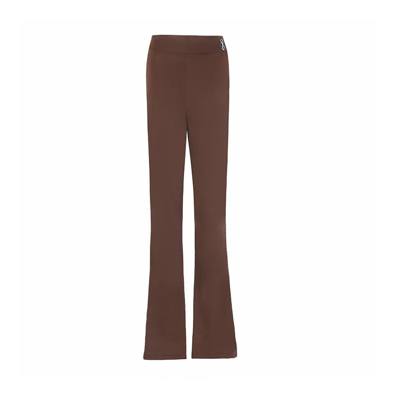 Latin Dance Pants High Waist Bell Bottom Flared Practice Trousers, view 4