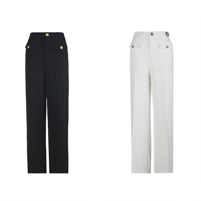 Wide Leg Ballroom Dance Pants High Waist Pocket Practice Trousers, view 2