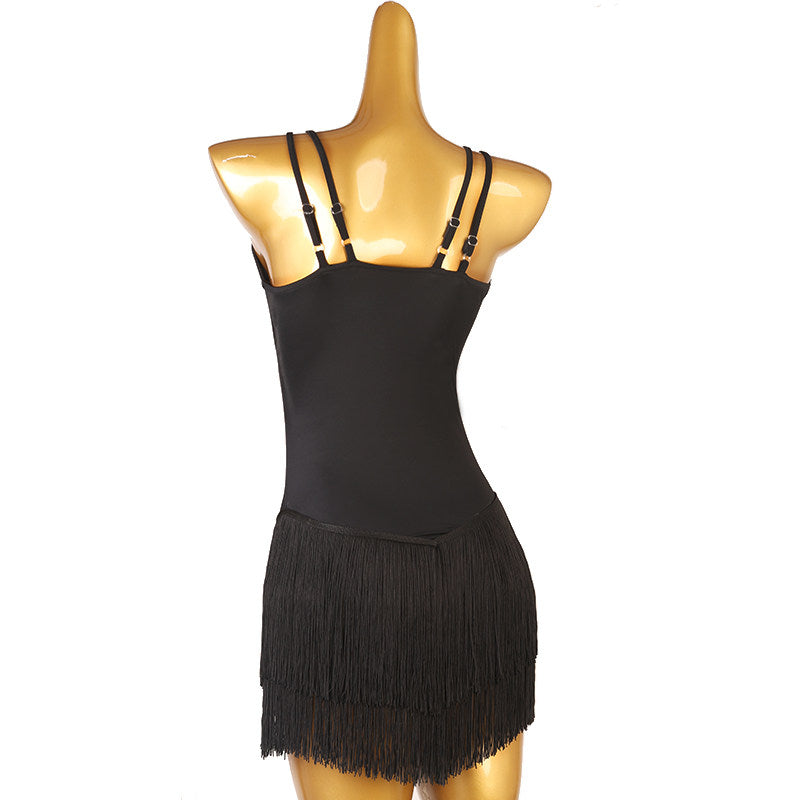 Close view of the mesh triangle insert at the neckline
