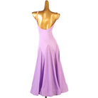 Back view of the lilac ombre practice dress showing the low scooped back