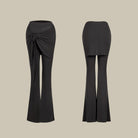 Wrap Tie Latin Dance Pants High Waist Bell Bottom Practice Trousers, view 2