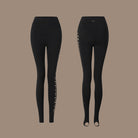 Cut Out Latin Dance Pants High Waist Slim Fit Practice Trousers, view 2