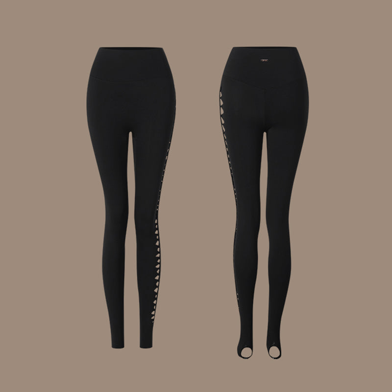 Cut Out Latin Dance Pants High Waist Slim Fit Practice Trousers, view 2