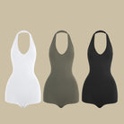 Latin Dance Leotard Halter Scoop Neck Backless Practice Bodysuit, view 2