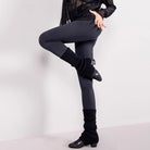Shiny Latin Dance Pants High Waist Skinny Leggings for Practice, view 3