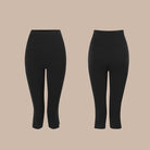 Cropped Latin Dance Pants Capri Leggings Split Hem for Practice, view 2