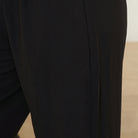 Tailored Ballroom Dance Pants Wide Leg Belted Practice Trousers, view 7
