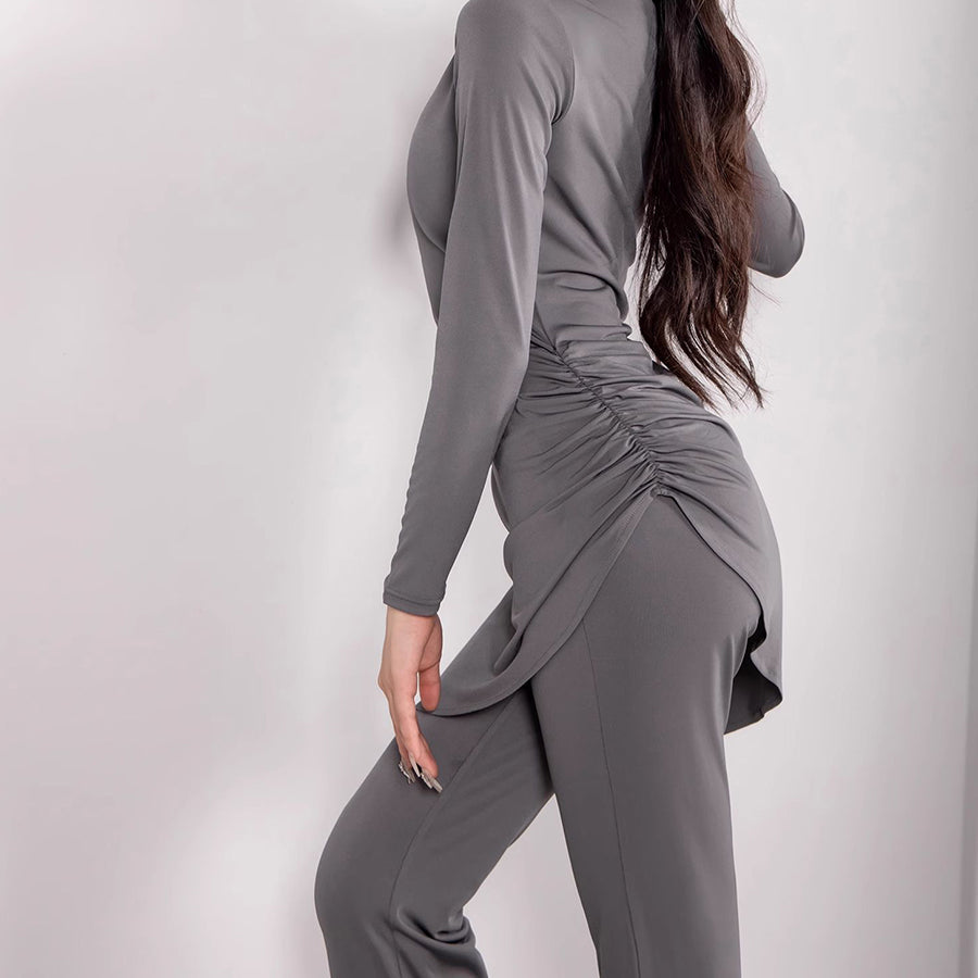 Flared Latin Dance Pants High Waist Bell Bottom Practice Trousers, view 3