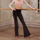 Wrap Tie Latin Dance Pants High Waist Bell Bottom Practice Trousers, view 8