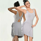Latin Dance Leotard Sleeveless Tank Mesh Cutout Back Bodysuit, view 7