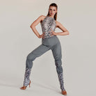 Sauna Sweat Latin Dance Pants High Waist Ruched Practice Joggers, view 5
