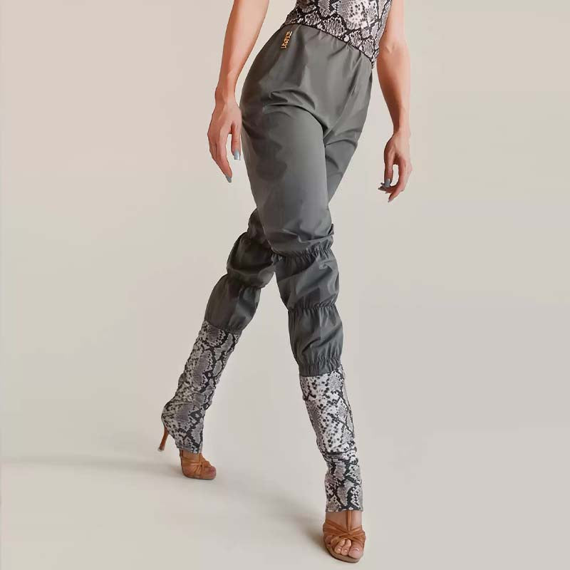 Sauna Sweat Latin Dance Pants High Waist Ruched Practice Joggers, view 7