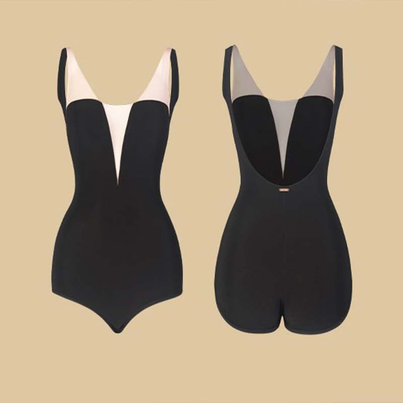 Latin Dance Leotard Sleeveless Tank Scoop Back Practice Bodysuit, view 2