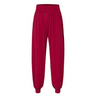 Draped Latin Dance Pants High Waist Tapered Cuff Practice Trousers, view 3