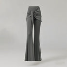 Grey skirted flare dancesport practice trousers