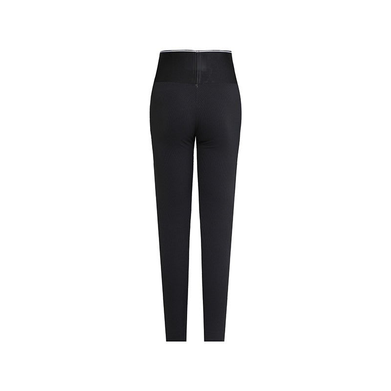 Black high waist Latin dance leggings, product view