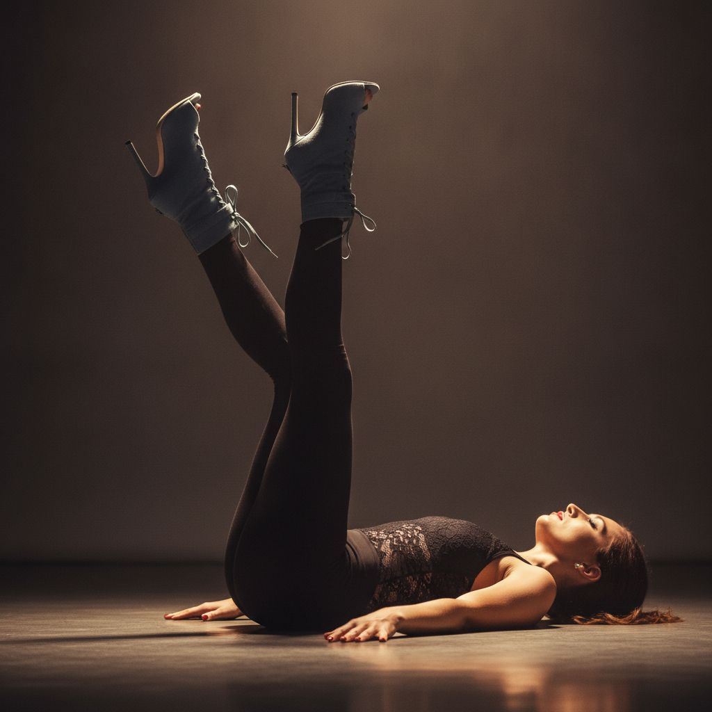 Dance Boots Sexy Denim Dance Booties for Heels Salsa Bachata Dance