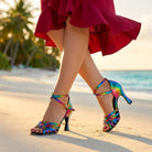 Rainbow Ballroom Dance Shoes Latin Salsa Dancing Shoes
