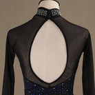 Close view of the stoned collar and the open teardrop back