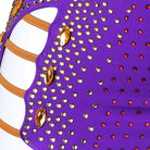 Close view of the jewels set into the strap ladder over stones