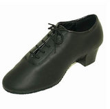 Men Black Leather Ballroom Dance Shoes Latin Salsa Shoes