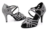 Grey Ballroom Dance Shoes Latin Salsa Dance Shoes