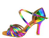 Rainbow Ballroom Dance Shoes Latin Salsa Dance Shoes